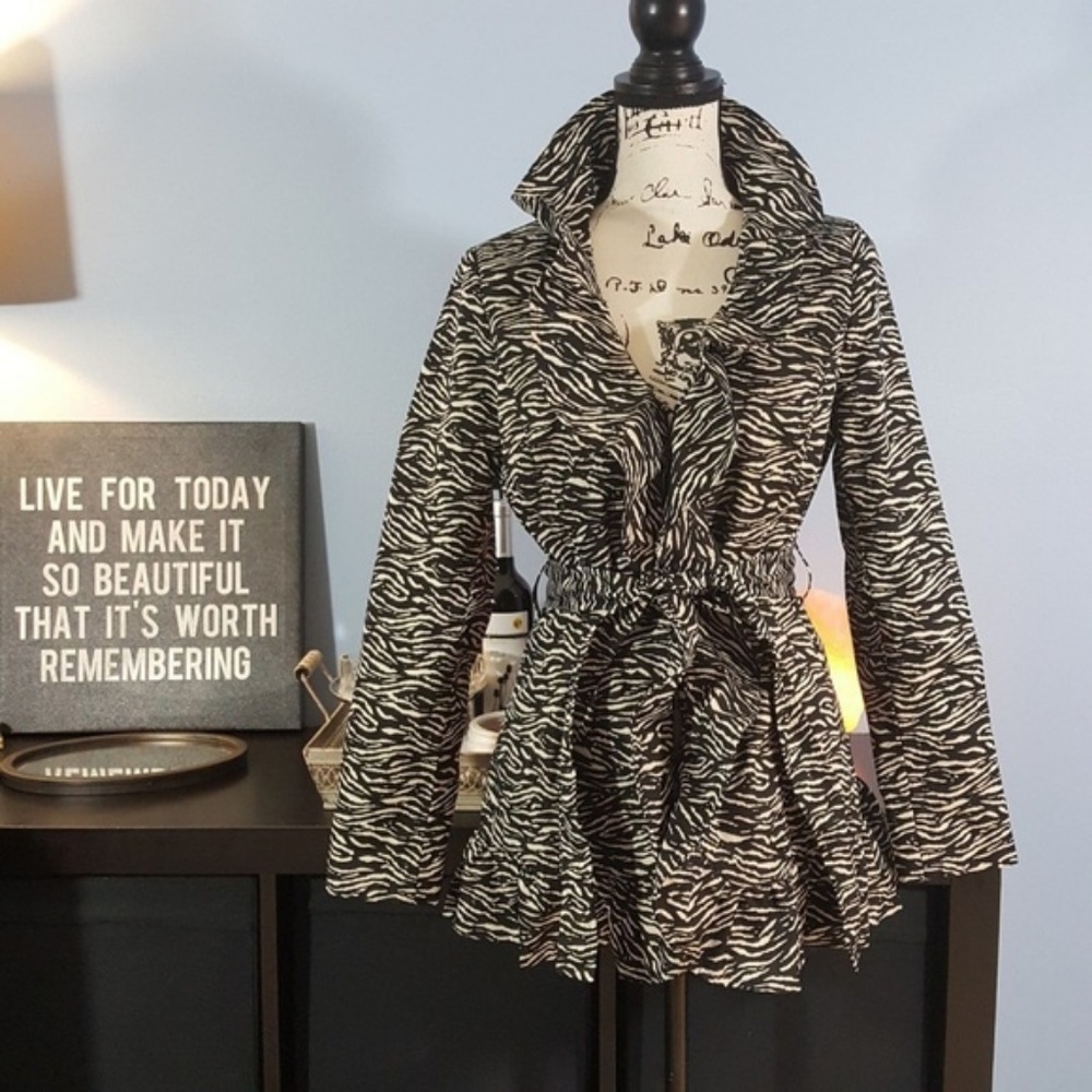Sandro trench coat animal print - size S